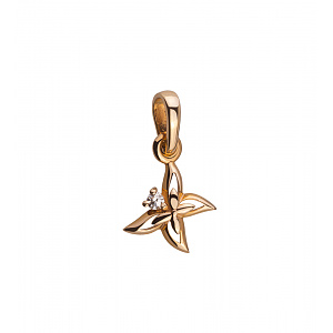 Золотой кулон  (1п-028) фотография