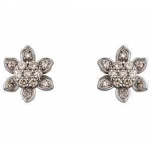 Золоті сережки з діамантами (2б_с-280) фотографія