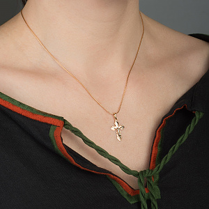 Золотой крестик  (4б_п-181) фотография