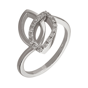 Золотое кольцо с бриллиантами (2к-268) фотография