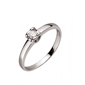 Золота каблучка з діамантом (01-200413877) фотографія