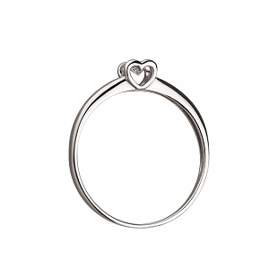 Золота каблучка з діамантом (01-200413877) фотографія