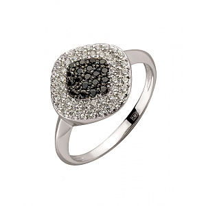 Золота каблучка з цирконієм куб. (01-200512277) фотографія