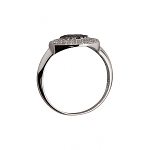 Золота каблучка з цирконієм куб. (01-200512277) фотографія