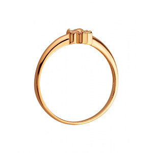 Золота каблучка з цирконієм куб. (01-200535077) фотографія