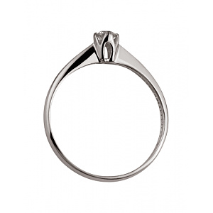 Золота каблучка з діамантом (01-200606477) фотографія