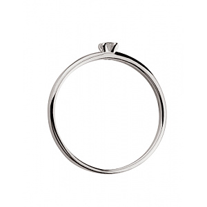 Золота каблучка з діамантом (01-200633377) фотографія