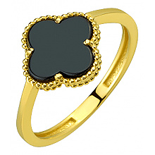 Золотое кольцо с фианитом (цирконием куб.) (01-200749377)