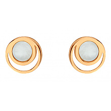 Золоті сережки з перламутром (01-200766277)