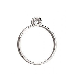 Золота каблучка з діамантом (01-200845077) фотографія