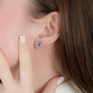 Золоті сережки  (2б_с-243) фотографія