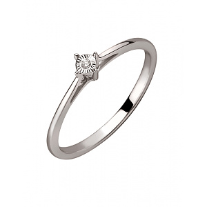 Золотое кольцо с бриллиантом (01-200395278) фотография