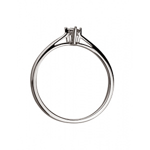 Золотое кольцо с бриллиантом (01-200395278) фотография