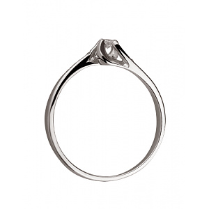 Золота каблучка з діамантами (01-200404778) фотографія