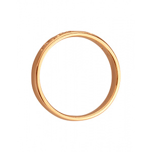 Золота каблучка з діамантами (01-200535078) фотографія