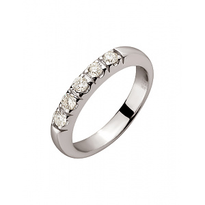 Золота каблучка з діамантами (01-200552678) фотографія