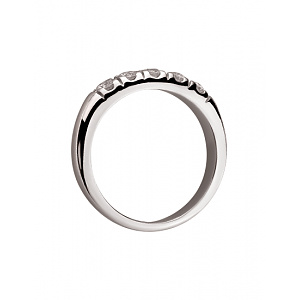 Золота каблучка з діамантами (01-200552678) фотографія