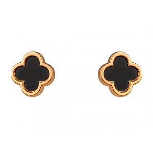 Золоті сережки з цирконієм куб. (01-200599978) фотографія