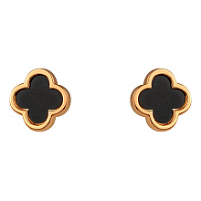 Золоті сережки з цирконієм куб. (01-200599978)