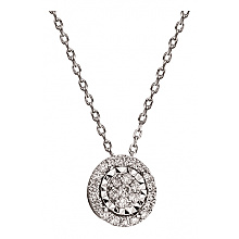 Золоте кольє з діамантами (01-200602978)