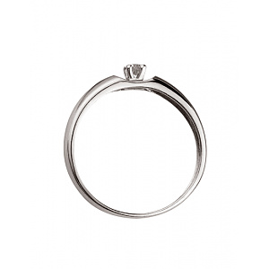 Золота каблучка з діамантом (01-200742478) фотографія