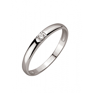 Золотое кольцо с бриллиантом (01-200805878) фотография