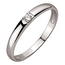 Золотое кольцо с бриллиантом (01-200805878)