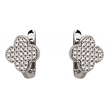 Золоті сережки з фіанітом (цирконієм куб.) (01-200807478)