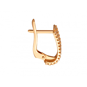 Золоті сережки з фіанітом (цирконієм куб.) (01-200838378) фотографія