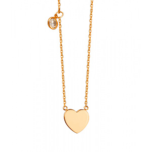 Золоте кольє з фіанітом (цирконієм куб.) (01-200845178) фотографія