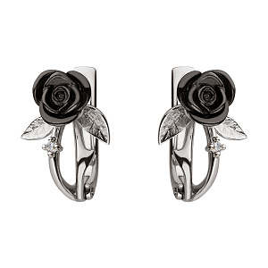 Золоті сережки з фіанітами (11б_с-081) фотографія