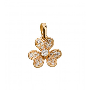 Золотий кулон з фіанітами (1б_п-216) фотографія