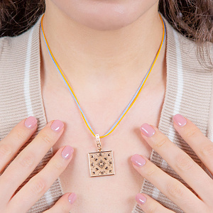 Золотой кулон «Довголіття» (1б_п-239) фотография