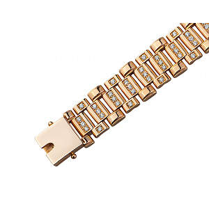 Золотой браслет с бриллиантом (01-17848679) фотография