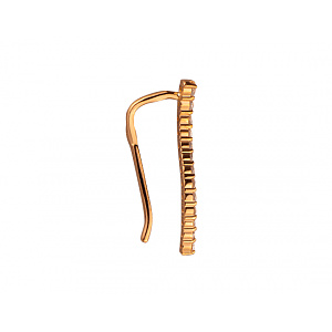 Золоті сережки з цирконієм куб. (01-200230579) фотографія