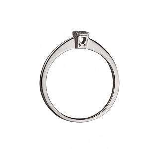 Золота каблучка з діамантом (01-200237279) фотографія