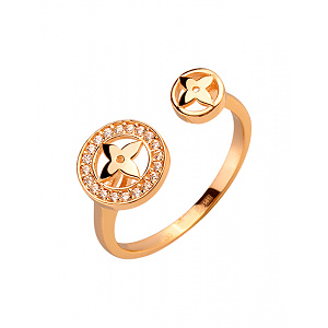 Золота каблучка з цирконієм куб. (01-200364879) фотографія