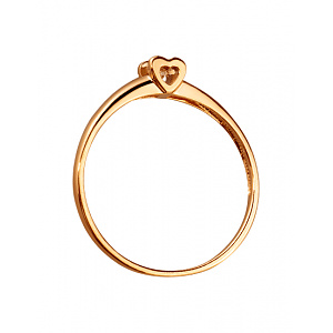Золотое кольцо с бриллиантом (01-200468479) фотография