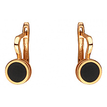 Золоті сережки з емаль (01-200616879)