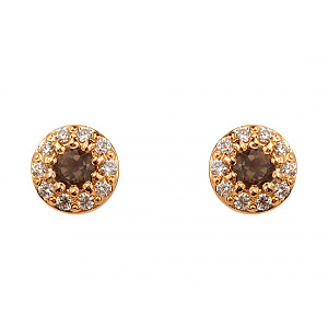 Золоті сережки з фіанітом (цирконієм куб.) (01-200740179) фотографія