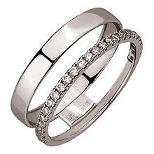 Золота каблучка з фіанітом (цирконієм куб.) (01-200766279)