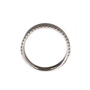 Золота каблучка з фіанітом (цирконієм куб.) (01-200766279) фотографія