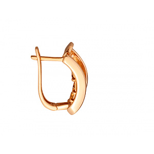 Золоті сережки з фіанітом (цирконієм куб.) (01-200769679) фотографія