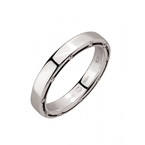 Золотое  обручальное кольцо  с бриллиантами (01-200838279) фотография