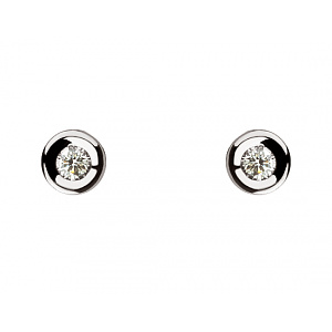 Золоті сережки з діамантами (01-200845079) фотографія