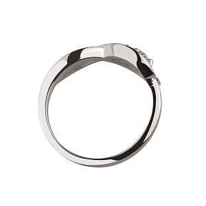 Золота каблучка з діамантами (2б_к-277) фотографія