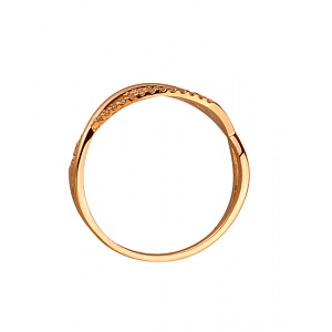 Золота каблучка з діамантами (8б_к-268) фотографія