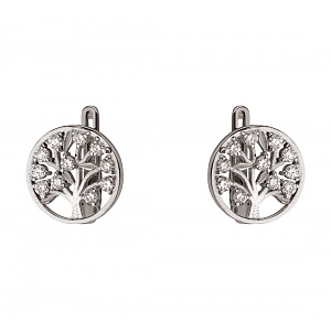 Золотые серьги с бриллиантами (2б_с-282) фотография