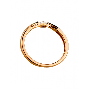 Золотое кольцо с бриллиантом (01-19140380) фотография
