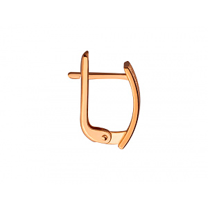 Золотые серьги с цирконием куб. (01-200209480) фотография